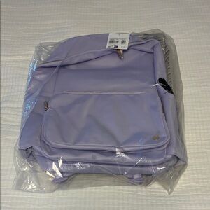 Lululemon Lavender Backpack with Gold Accents